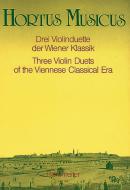 Trois duos pour violon de l'époque classique viennoise 