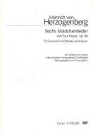 Sechs Mädchenlieder op. 98 Standard