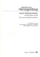 Sechs Mädchenlieder op. 98 Standard