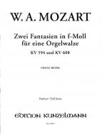 2 Fantasien in f-Moll für eine Orgelwalze 