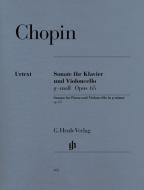 Sonate pour violoncelle et piano en sol mineur op. 65 