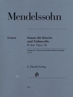 Sonate pour piano et violoncelle en ré majeur op. 58 