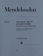 Variations et autres morceaux pour piano et violoncelle op. 17 