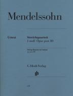 Quatuor à cordes en fa mineur op. post. 80 