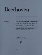 Variations sur des chants populaires pour piano et flute (violon) ad lib. op. 105 und 107 