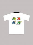 T-Shirt M Weiss Brass 