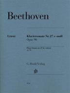 Sonate pour piano en mi mineur op. 90 