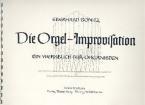 Die Orgel-Improvisation / Werkbuch 
