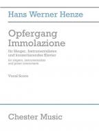 Opfergang Immolazione (Vocal Score) 