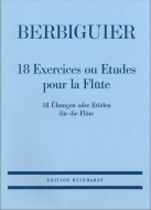 18 Exercices ou Etudes pour la Flûte 