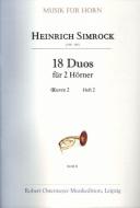 18 Duos für 2 Hörner op. 2 Heft 2 