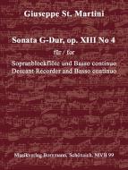 Sonate en sol majeur op. 13 n° 4 