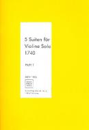5 Suiten für Violine Solo 1740 Heft 1 