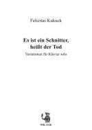 Es ist ein Schnitter, heißt der Tod 