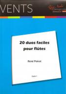 20 duos faciles pour la flûte traversière 