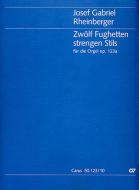 12 fuguettes en style stricte pour orgue 