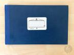Notenschreibbuch handgebunden SO quer 96 Seiten - 8 Systeme 