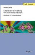 Kriterien zur Beobachtung von Instrumentalunterricht 