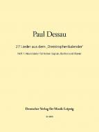 27 Lieder aus dem Dreistrophenkalender Heft 1 
