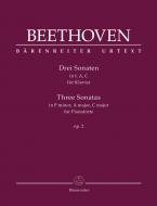 Trois sonates en fa mineur, la majeur, ut majeur op. 2 Standard