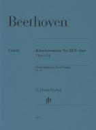 Piano Sonata no. 22 in F major Op. 54 