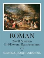 Douze sonates pour flûte et basse continue Vol. III 