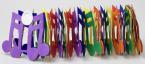Girlande Noten bunt 
