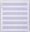 Haftnotizblock Partitur 