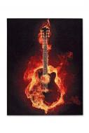 Postkarte Feuergitarre (10 Stück) 