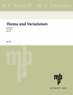 Theme And Variations F# Minor Op. 72 Standard