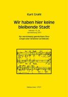Wir haben hier keine bleibende Stadt 