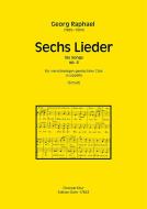 6 Lieder für 4-stimmigen gemischten Chor a cappella op. 4 