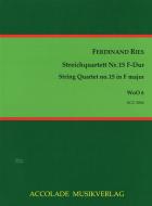 Quartett Nr. 15 WoO 6 F-Dur 