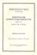 Quartett Nr. 17 WoO 34 E-Dur 
