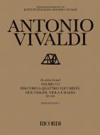 In Exitu Israel RV604 Score Salmo 113 Critical Edition 