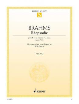 Rhapsodie g-Moll op. 79/2 von Johannes Brahms 