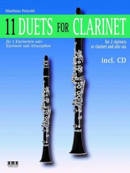 11 Duets for Clarinet von Matthias Petzold für 2 Klarinetten oder Klarinette und Altsaxophon im Alle Noten Shop kaufen