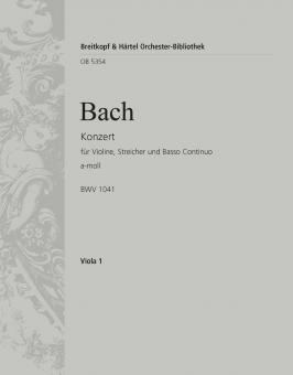 Konzert in a-Moll BWV 1041 von Johann Sebastian Bach für Violine, Streicher und Bc im Alle Noten Shop kaufen (Einzelstimme) - OB5354-VA