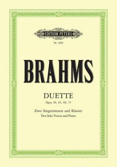 Duette op. 20, 61, 66, 75 von Johannes Brahms 