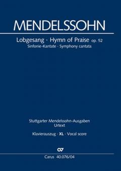 Lobgesang - XL im Großdruck von Felix Mendelssohn Bartholdy 