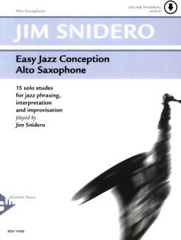 Easy Jazz Conception Alto Saxophone von Jim Snidero 