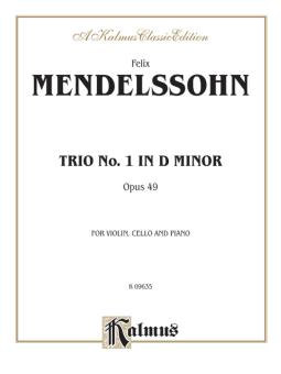 Trio No. 1 in D Minor, Op. 49 (Piano) 
