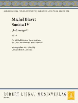 Sonata op. 2 no. 4 La Lumague op. 2/4 Standard