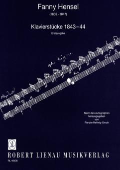 Pièces pour piano 1843-44 (première édition) 