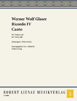 Ricordo IV et Canto Standard