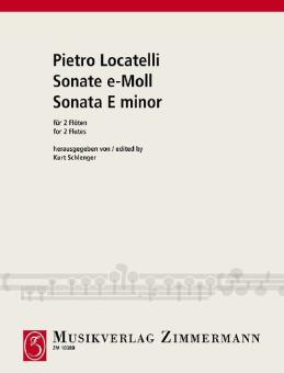 Sonate en mi mineur Standard