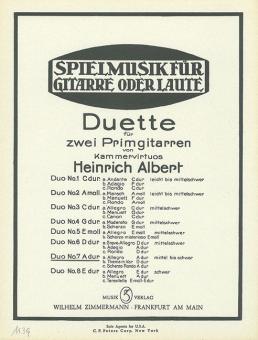 Duo No. 7 A major 