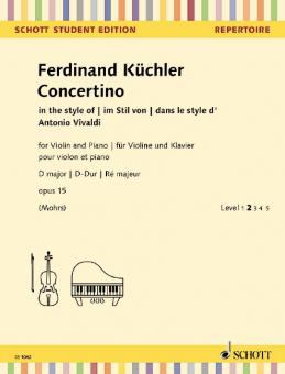 Concertino Re majeur op. 15 Standard