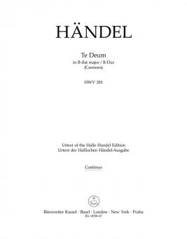 Te Deum en si bémol majeur HWV 281 