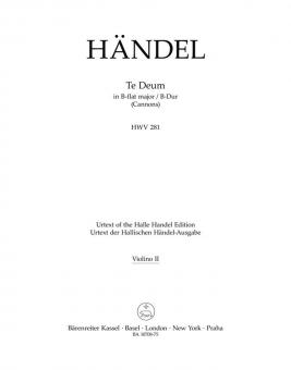 Te Deum en si bémol majeur HWV 281 